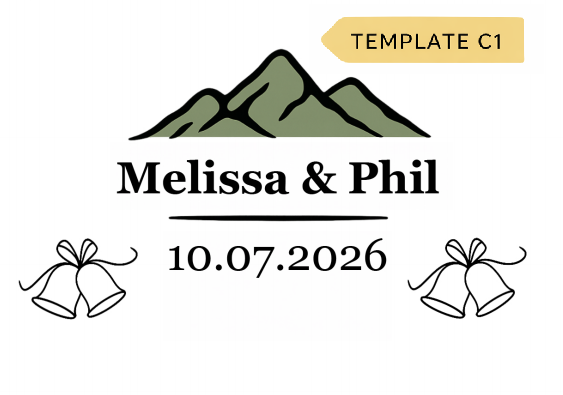 Custom Wedding Pretzel Bags