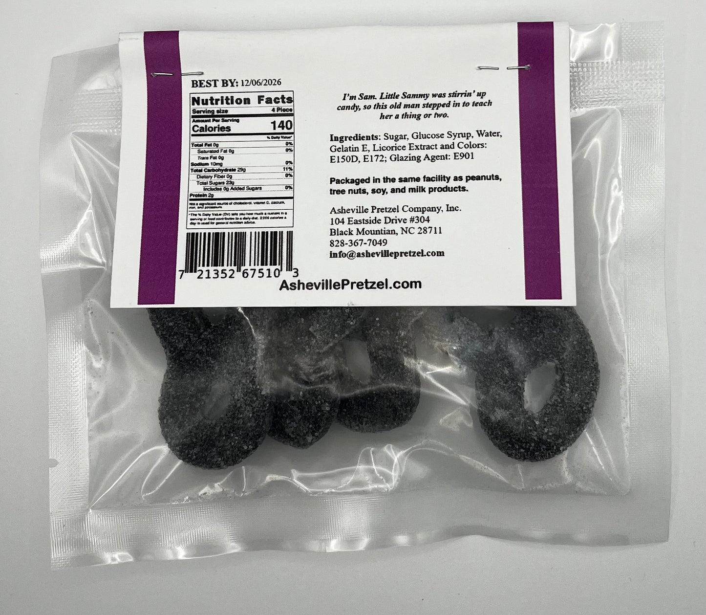 Black Licorice Pretzel