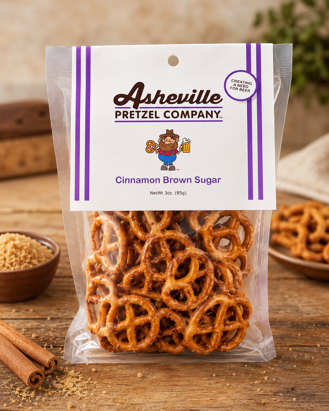 Cinnamon Brown Sugar Pretzel Twists