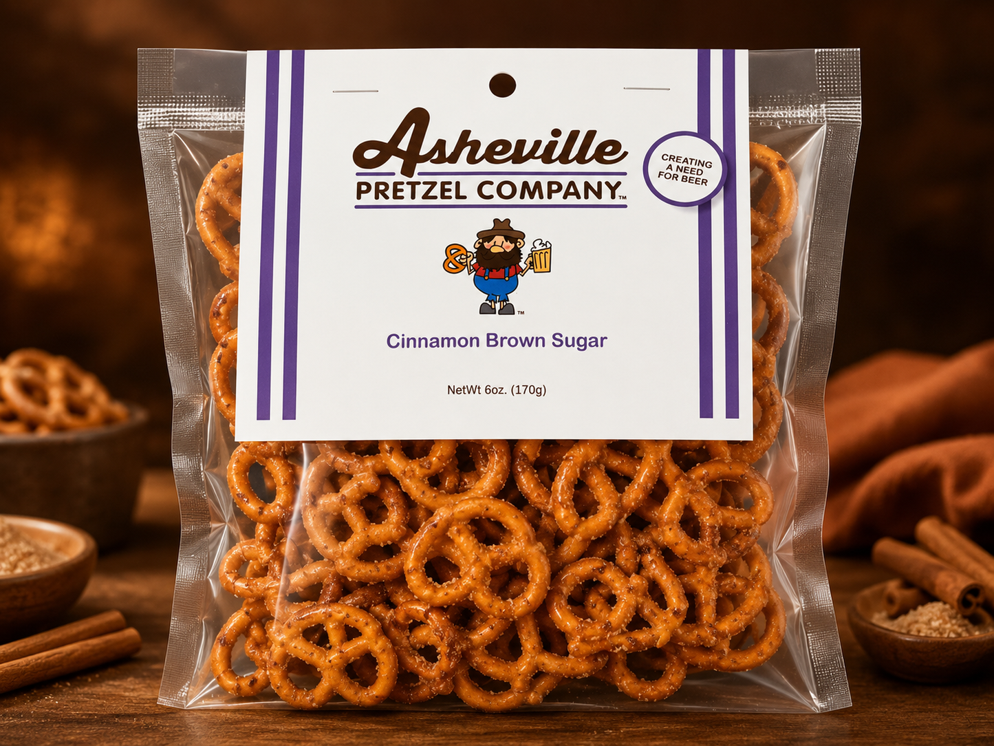 Cinnamon Brown Sugar Pretzel Twists