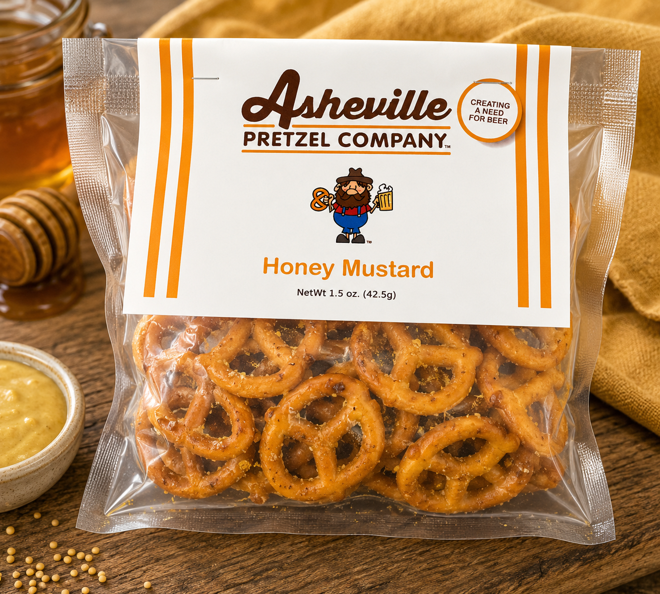 Honey Mustard Pretzel Twists