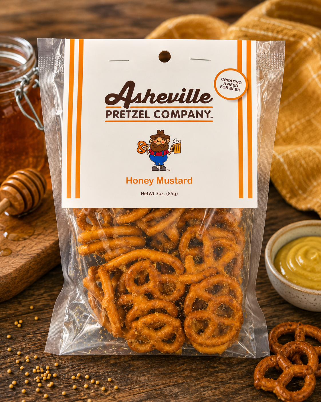 Honey Mustard Pretzel Twists