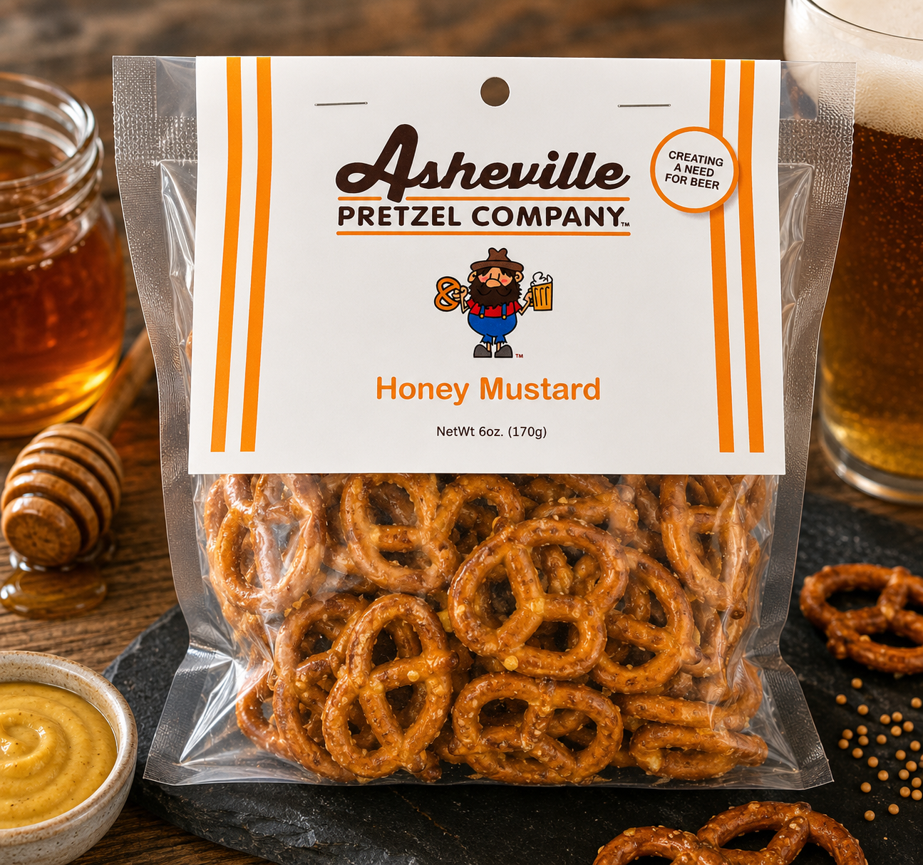 Honey Mustard Pretzel Twists