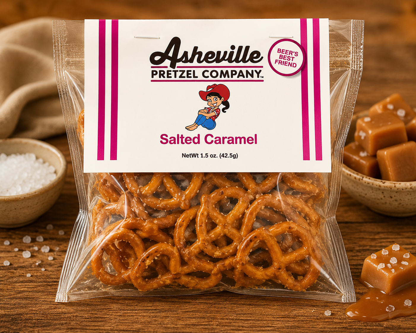 Salted Caramel Pretzel Twists