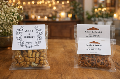 Custom Wedding Pretzel Bags